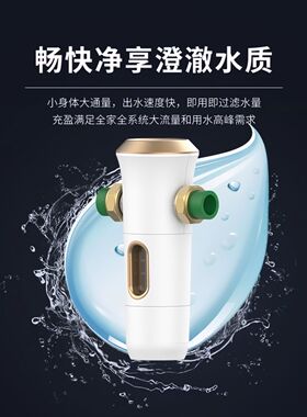 天泉自来水前置过滤器自动清洗反冲洗家用净水器全屋通用净水器
