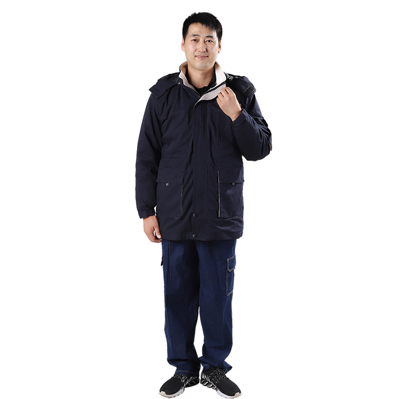 适用于国家电网电业局工作服秋冬装夏牛仔纯棉长袖耐磨定制电工服 - 图3