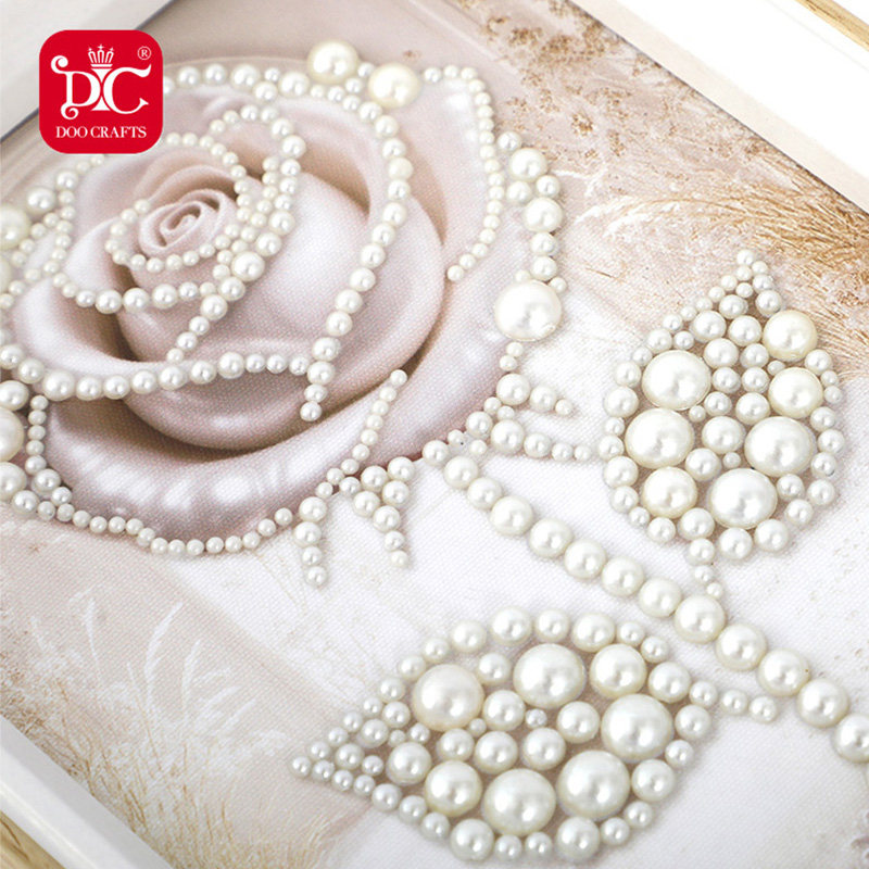 蒂彩DC2025年新款钻石画半钻玫瑰手工diy珍珠儿童小学生带框摆台,淘宝优惠券,粉丝福利购,淘宝优惠卷