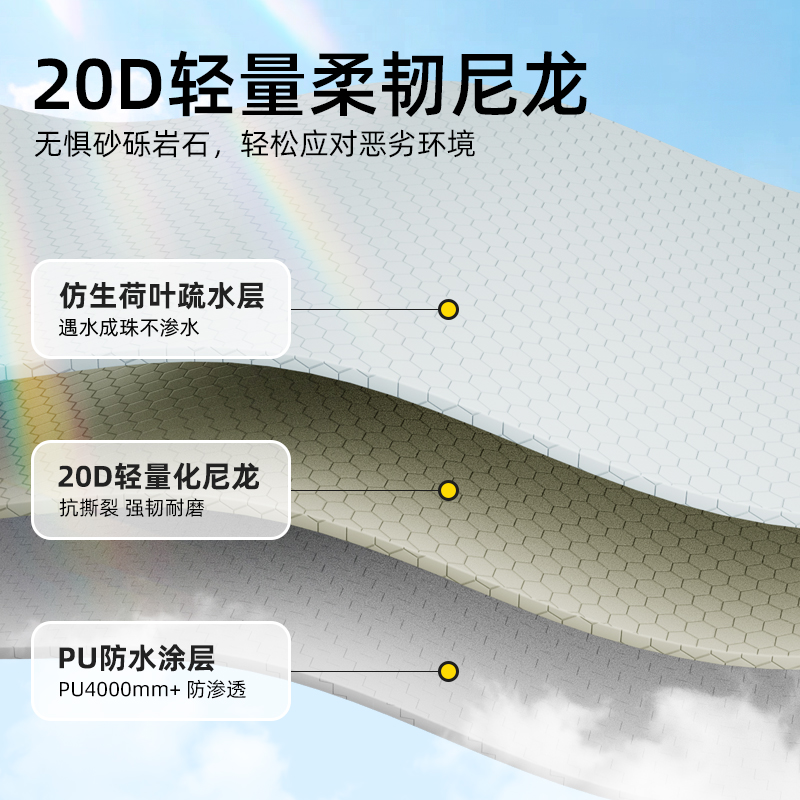 [王俊凯同款-云雀]骆驼户外超轻量化徒步帐篷专业登山防暴雨抗风