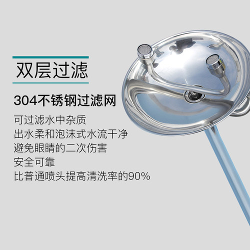 工业用验厂立式冲淋装置实验室用304不锈钢便携式紧急喷淋洗眼器 - 图2