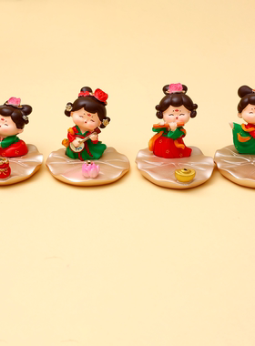 新款热卖古风唐小环仕女手机支架懒人桌面神器树脂工艺礼物批发款