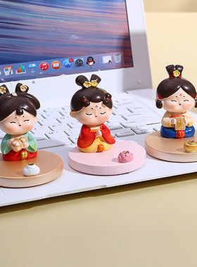 国风唐仕女手机支架摆件