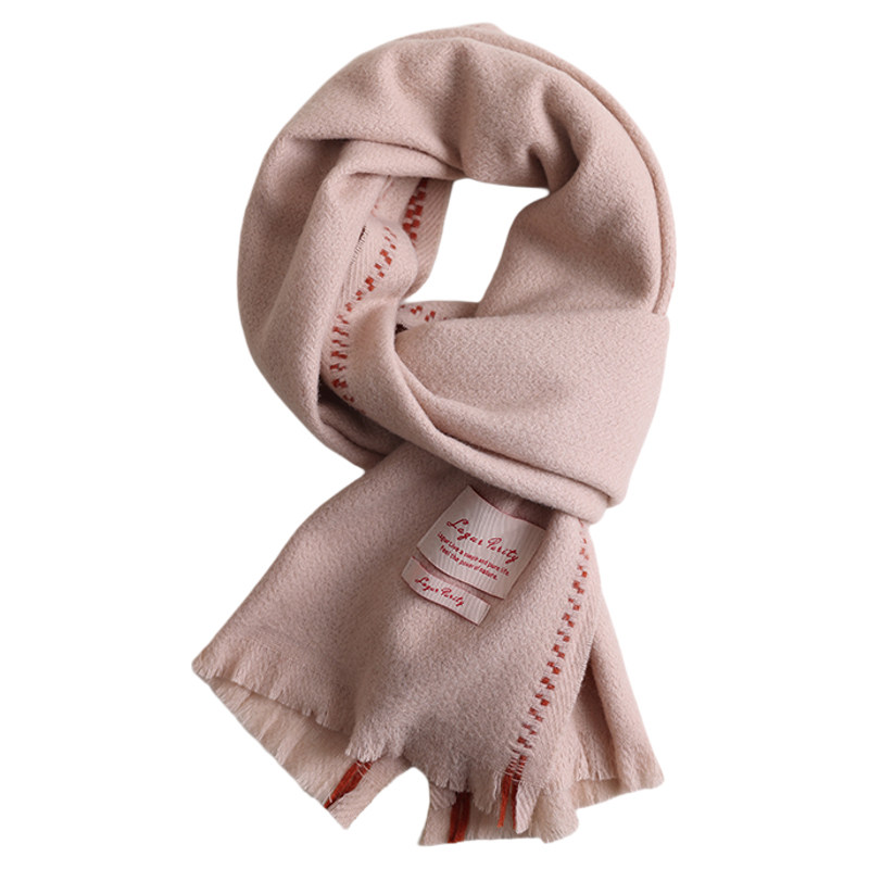 温柔奶色系！手工穿线加厚加大100%羊毛围巾披肩两用高级感女冬季,淘宝优惠券,粉丝福利购,淘宝优惠卷