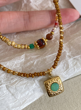 XMR夏日叠戴彩色手作饰品多巴胺