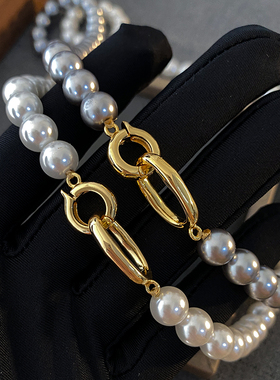 XMR简约正圆珍珠项链配饰高级感