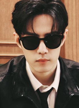 gmins韩版显瘦街拍圆脸偏光镜