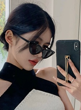 网红嘻哈蹦迪复古小脸猫眼墨镜
