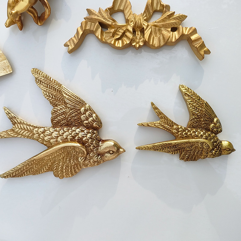 可可的画廊复古法式轻奢美式背景墙链条个性树脂飞燕扇子壁挂挂画,淘宝优惠券,粉丝福利购,淘宝优惠卷