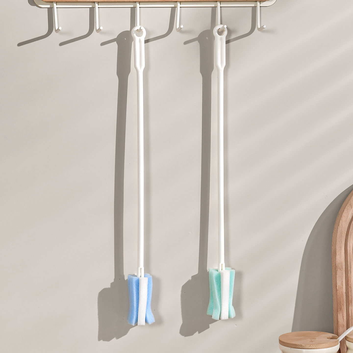 杯刷洗杯子神器加长海绵长柄涮瓶刷细口花瓶家用小口瓶清洁小刷子 - 图2