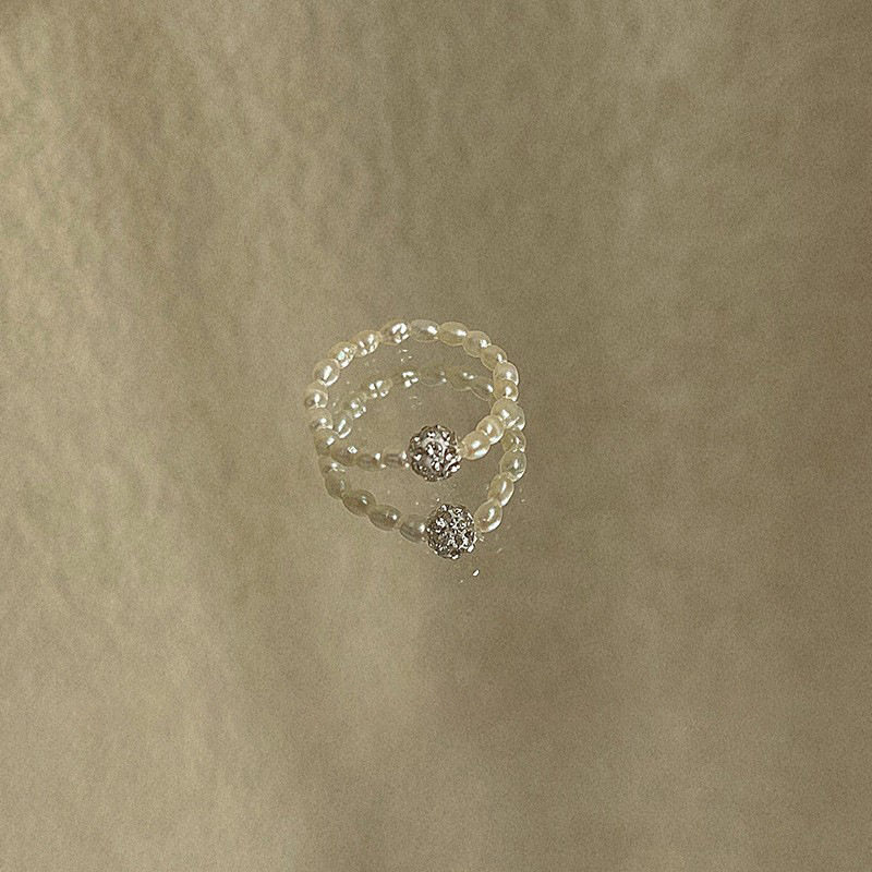 韩国东大门小粒珍珠925纯银戒指简约ins水钻气质复古时尚小众设计,淘宝优惠券,粉丝福利购,淘宝优惠卷