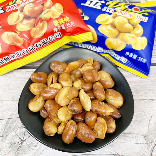 金联豆 金联蚕豆20g/35g克 金联怪味豆 五香豆碗豆兰花豆休闲零食 - 图2