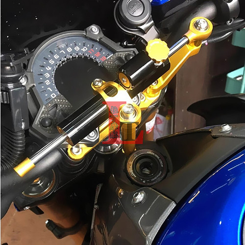 摩托车改装钛尺通用型方向阻尼器三轮车防甩头转向阻尼缓冲器配件 - 图2