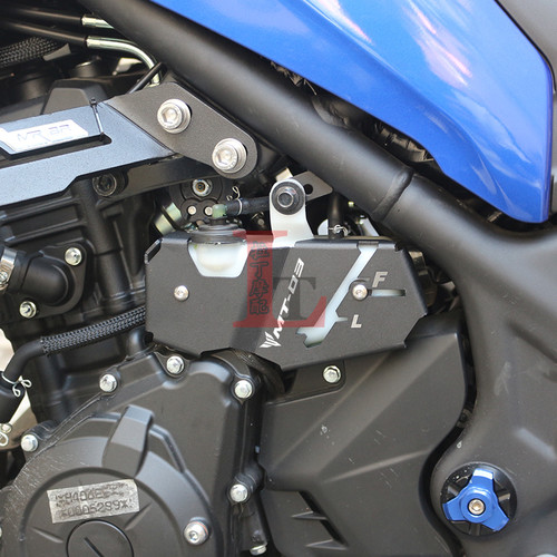 适用雅马哈MT03 MT25 19-25年改装副水箱保护罩铝合金装饰水壶盖 - 图1