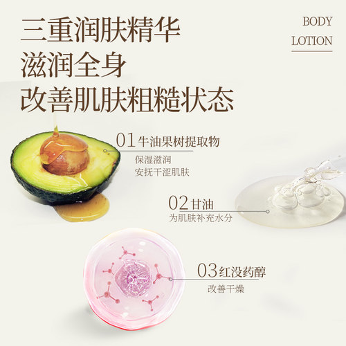 郁美净乳木果滋润身体乳春夏保湿补水全身润肤男女正品官方旗舰店 - 图0