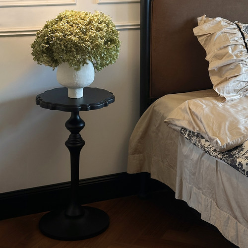 实木小茶几小桌子中古风沙发边几家用小户型床边迷你置物架摆件 - 图0