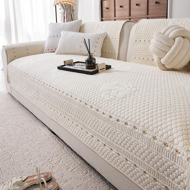 沙发垫纯棉四季布艺简约全棉坐垫现代通用盖布2025防滑沙发套罩巾