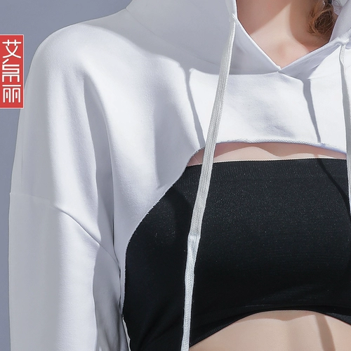 Фальшивый воротник, демисезонный свитшот с капюшоном, универсальная хлопковая толстовка