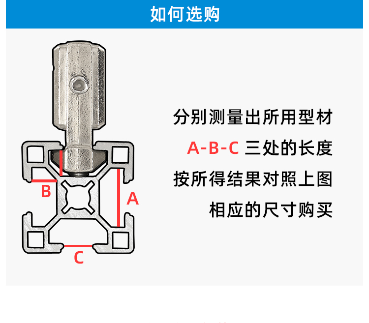 欧标角槽隐形连接件20 30 40 45铝型材内置90度直角码L型角槽配件 - 图3