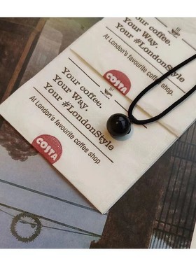 天然晶项链闺蜜黑曜石女