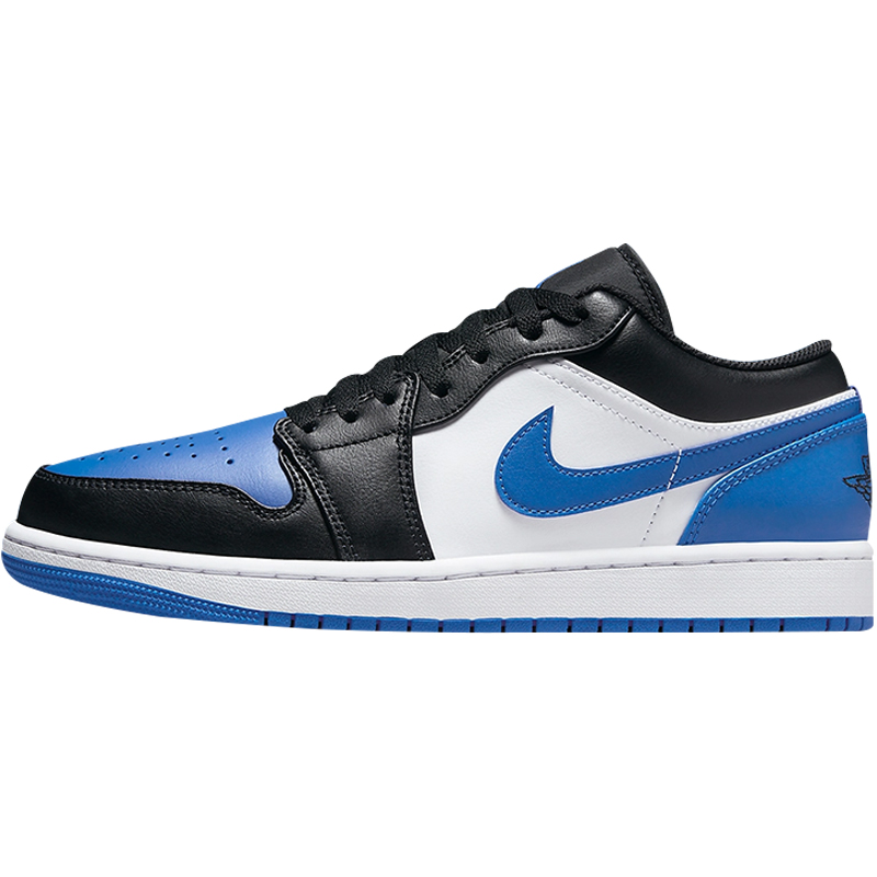 小鸿体育Air Jordan 1 Low AJ1 黑蓝白 低帮复古篮球鞋553558-140