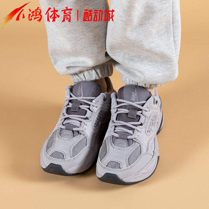 小鸿体育Nike M2K Tekno 烟灰色 复古 休闲 厚底老爹鞋BV0074-001 - 图1