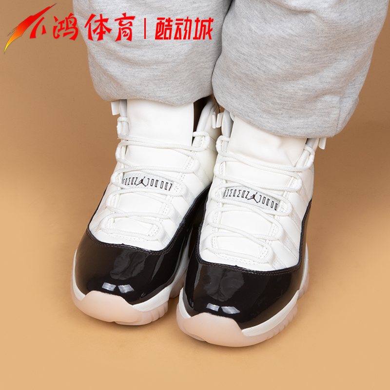 小鸿体育Air Jordan 11 AJ11 樱花康扣 高帮复古篮球鞋AR0715-101 - 图1