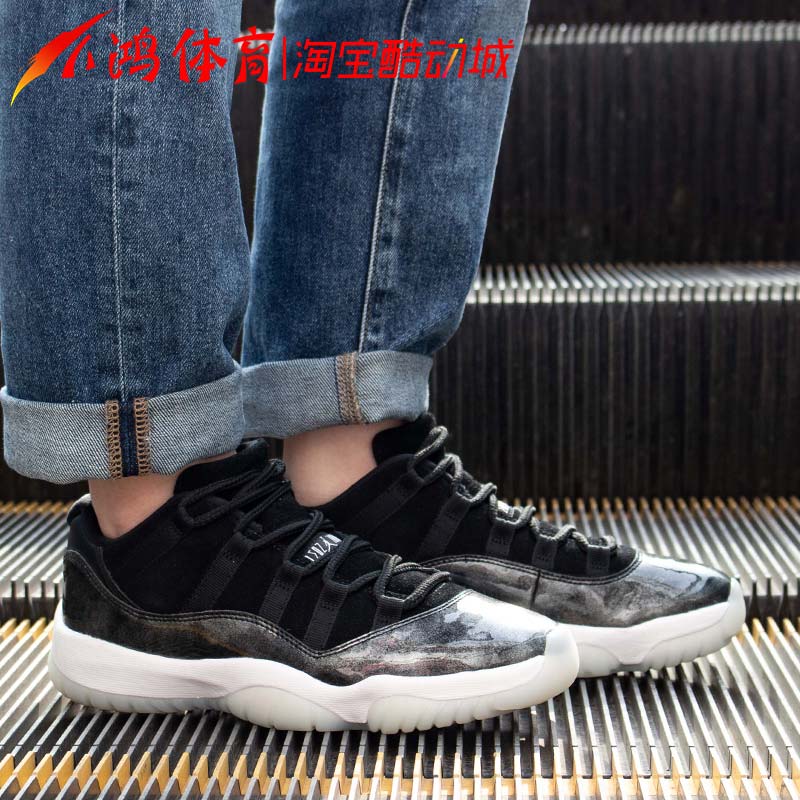 小鸿体育Air Jordan 11 Low AJ11 大魔王 伯明翰 低帮 528895-010 - 图1