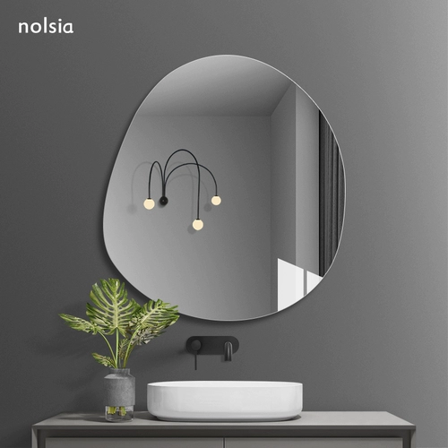 Магазин возвращается, чтобы перейти к тысяче десяти цветных зеркала настенных зеркал Простые безрамные туалетные зеркала с перфорацией и пасты