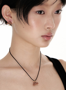 秋冬复古小狗简约绳子项链