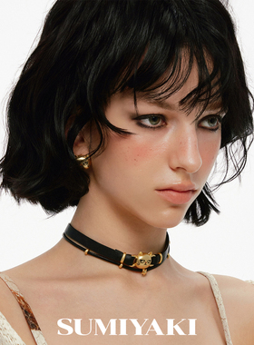 傲娇猫咪双层锁骨链圣诞礼物项链