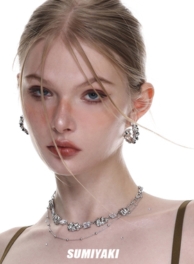 SUMIYAKI项链百搭双层锁骨链