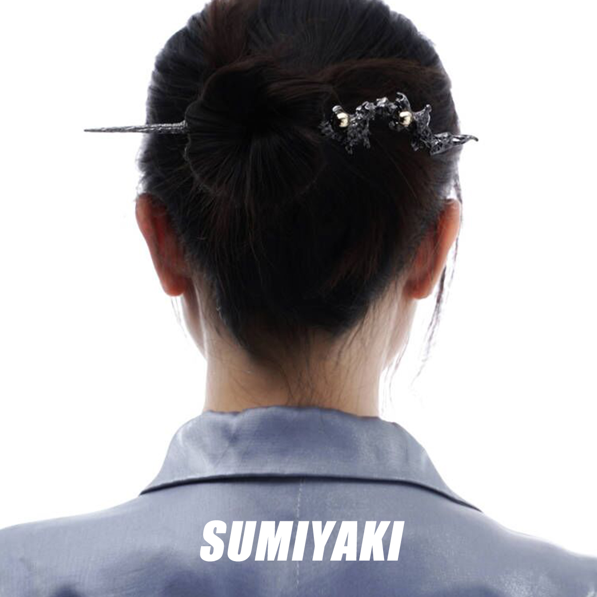 SUMIYAKI 月蚀系列发簪原创设计新中式月光石发饰小众高级感发箍 - 图2