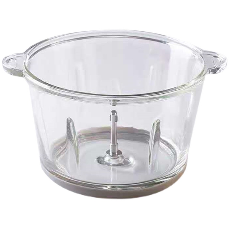 适用九阳绞肉机配件玻璃碗S20-LA500不锈钢碗碎肉杯子料理杯底座 - 图0