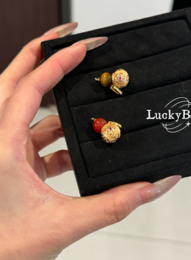 「以葫载禄」天然虎眼石红玛瑙拉丝葫芦福禄万能扣吊坠项链新中式