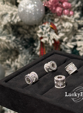 「转运花」幸运四叶草拉丝路路通吊坠925银项链通勤精致小众设计