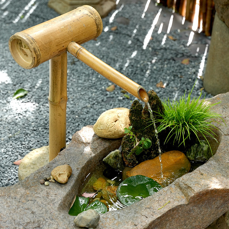 水磨坊中式创意仿石槽水钵鱼缸流水摆件循环水网红小院布置装饰品,淘宝优惠券,粉丝福利购,淘宝优惠卷