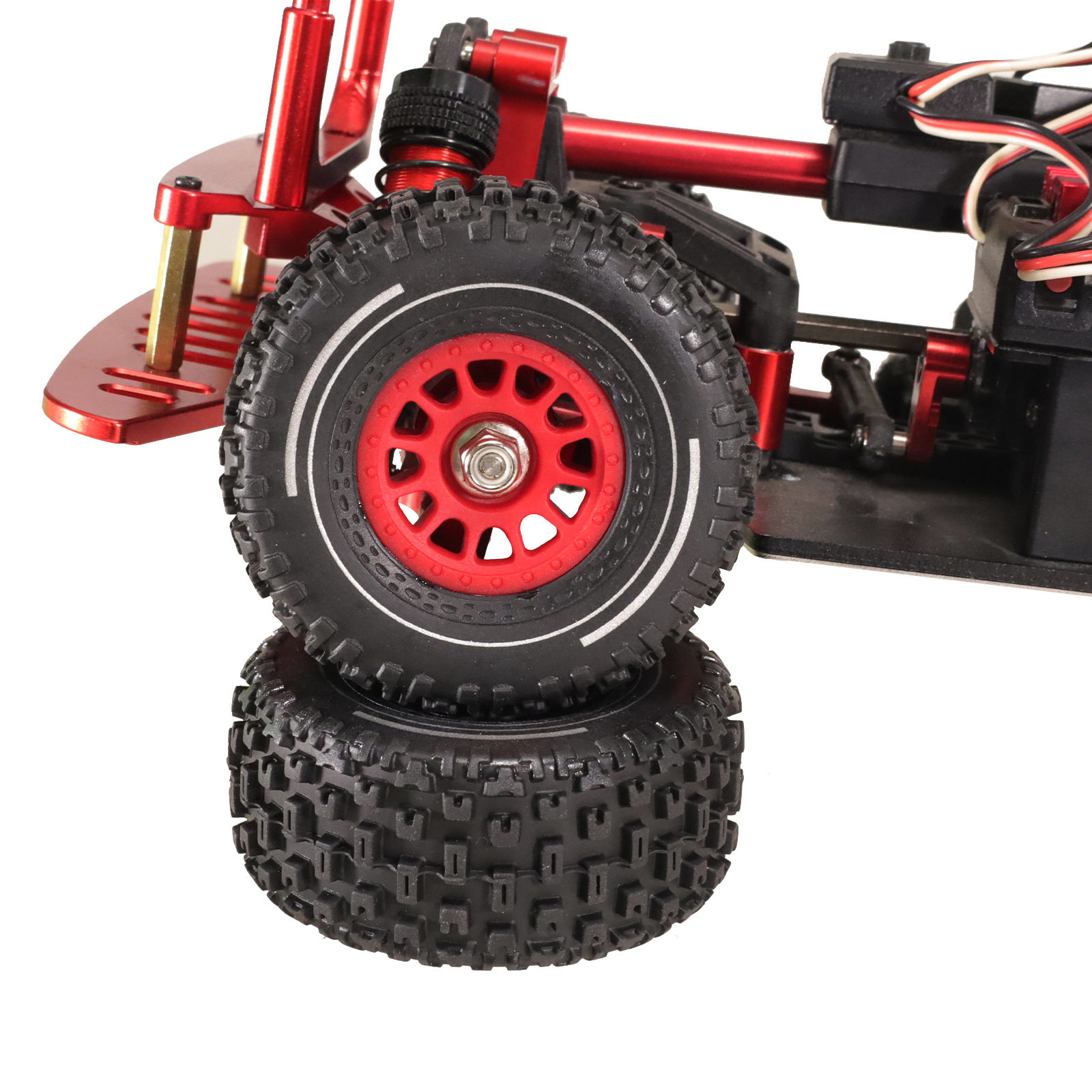 美嘉欣1/14 遥控车65mm轮胎成品轮胎小莫哈维 海博星GROM短卡轮胎 - 图0