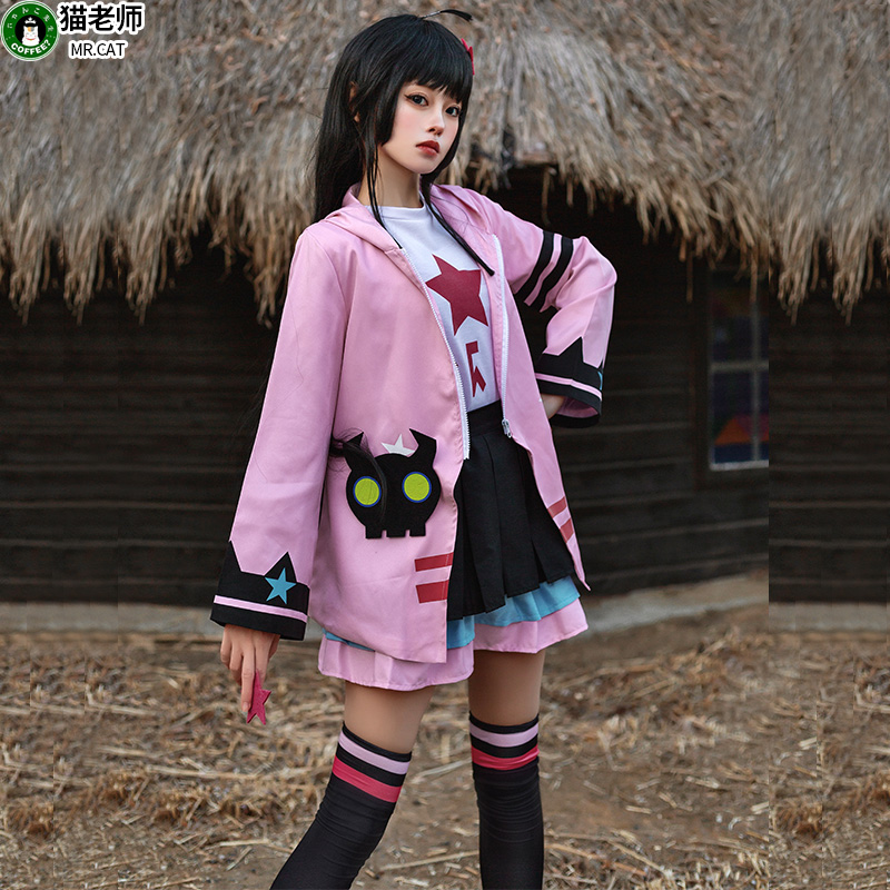 猫老师动漫凹凸凯莉cosplay衣服装女全套装二次元世界COS假发聚会 - 图2