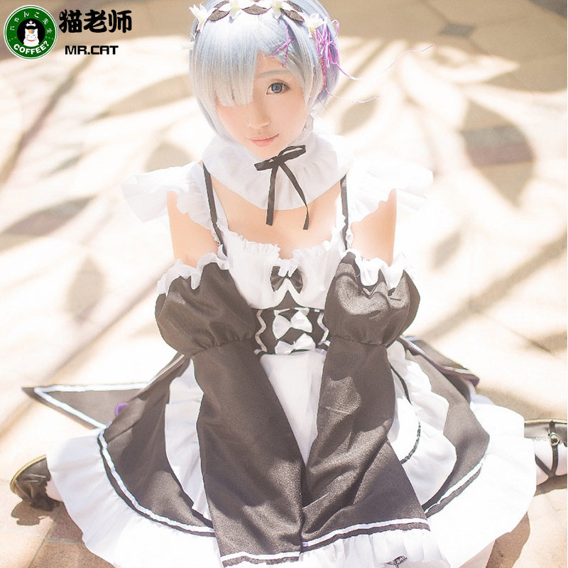 猫老师拉姆雷姆蕾姆cos服装全套从零开始的异世界生活cosplay女仆 猫老师旗舰店 淘优券
