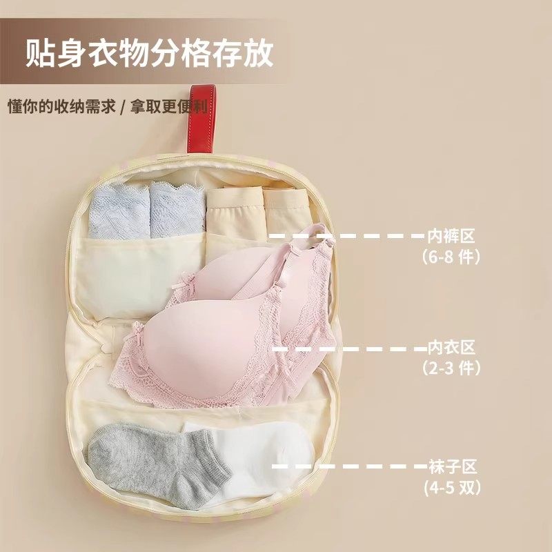 内衣收纳包旅行贴身衣物收纳袋文胸内裤袜子整理包三合一便携手提,淘宝优惠券,粉丝福利购,淘宝优惠卷