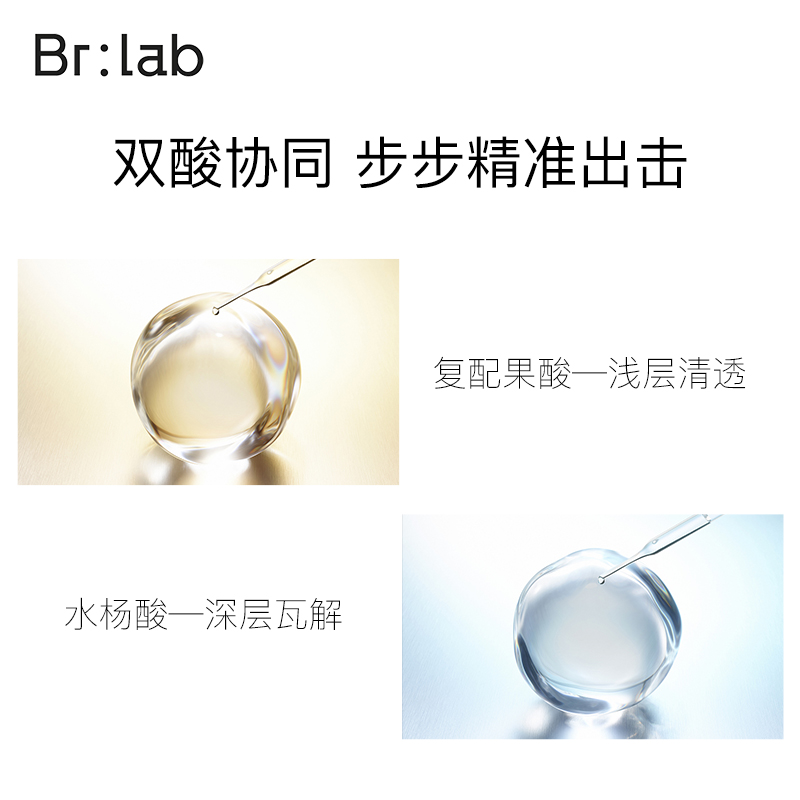 BRLAB双酸面膜蓓安亲研细腻肌肤改善痘痘印黑头粉刺补水保湿男女