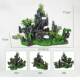 Fish tank landscaping simulation double-sided rockery package