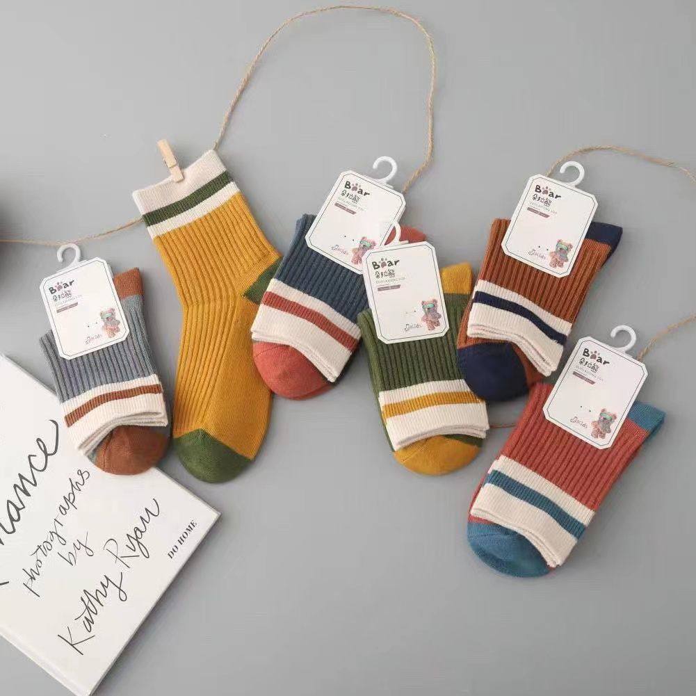 儿童纯棉袜子秋冬款中长筒双针全棉防臭透气可爱宝宝袜中大童,淘宝优惠券,粉丝福利购,淘宝优惠卷