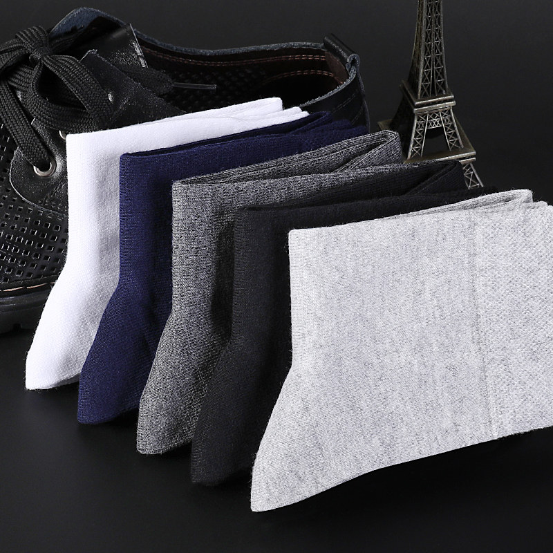 浪莎男士厚款纯棉中筒防臭袜子 浪莎天恒短袜/打底袜/丝袜/美腿袜