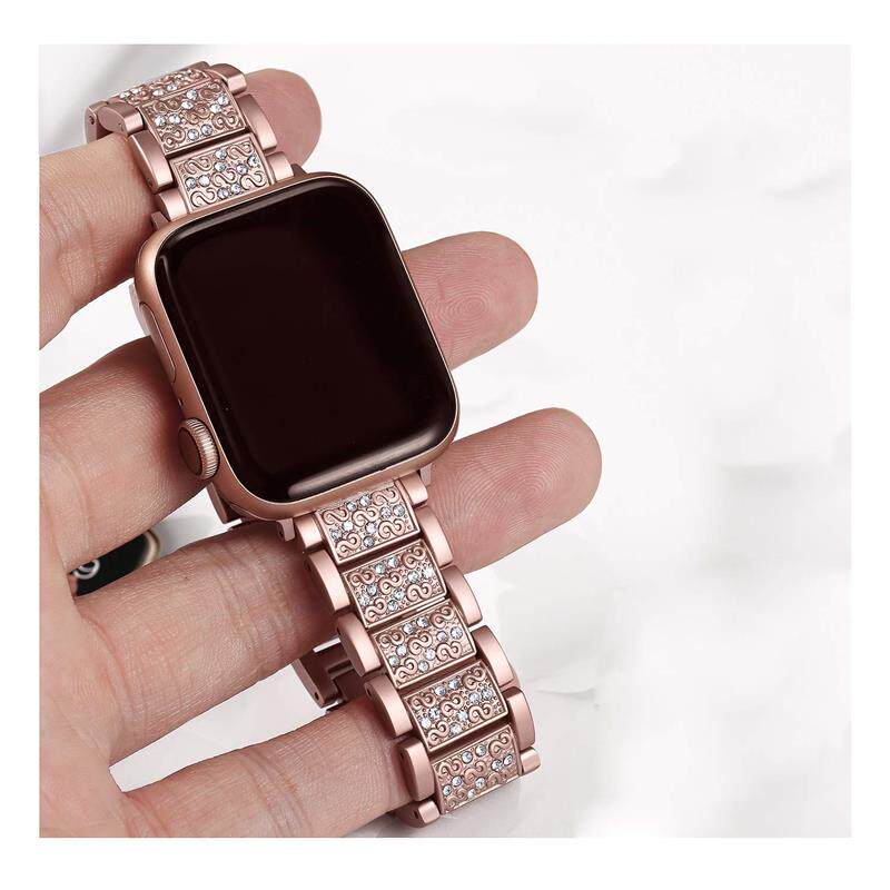 适用iwatch10/8/7手表带金属腕带苹果手表s9表带apple watch6/5/SE/4/3/2代新款s10替换带S11代41/45男女潮