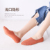 Vớ nữ vớ vớ cotton đen nguyên chất vớ nông vớ vô hình silicone chống trượt mùa hè vớ mỏng - Vớ bông quần tất bông dày Vớ bông