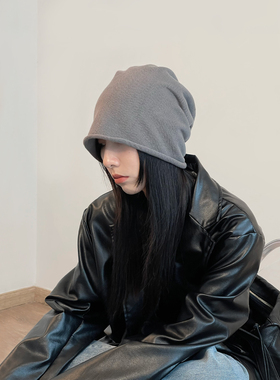冷酷百搭秋冬包头帽子女堆堆帽