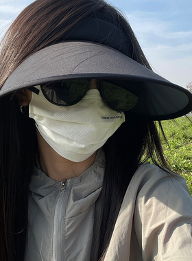 大檐uv防晒空顶帽夏季遮阳帽子女