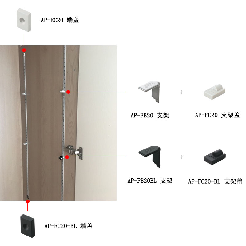 LAMP蓝普 A柱条千层柱 搁板条 搁板架层板搁板系统AP - 图2